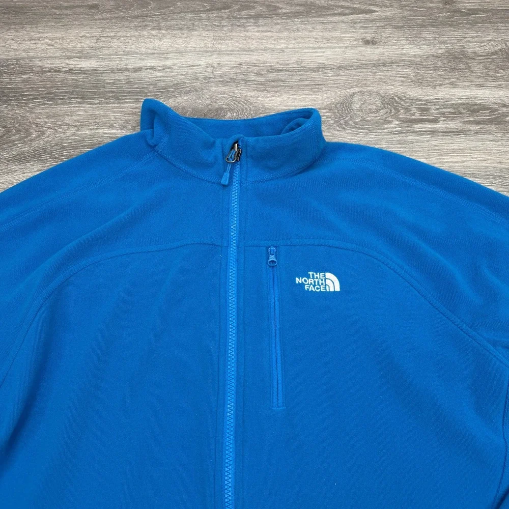 The North Face Jacket Mens Large Blue Polartec Classic Fleece Full Zip Gorpcore